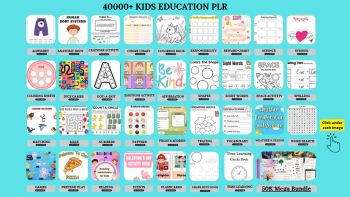 Ultimate Kids Printable Learning Bundle – 40,000+ Educational Worksheets with PLR