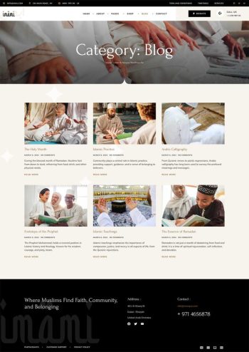 Download Imami – Islamic Center & Mosque Elementor Pro Template Kit