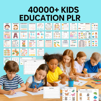 Ultimate Kids Printable Learning Bundle – 40,000+ Educational Worksheets with PLR