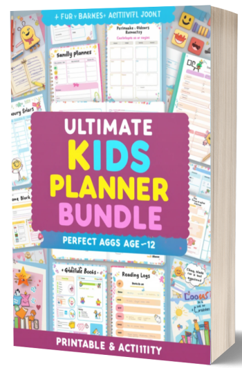 Ultimate Kids Planner Bundle +45 Printable & Editable Planners, Journals & Activity Books for Kids