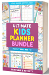 Ultimate Kids Planner Bundle +45 Printable & Editable Planners, Journals & Activity Books for Kids